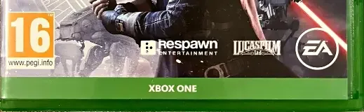 Star Wars Jedi: Fallen Order, the PEGI square on its front