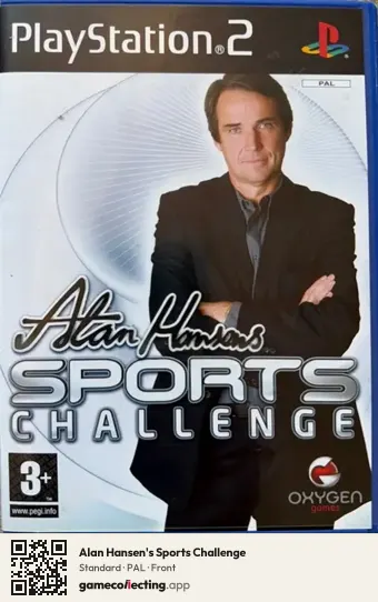 Alan Hansen's Sports Challenge PlayStation 2, PAL box front