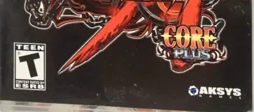 Guilty Gear XX Accent Core Plus, the ESRB box on its front