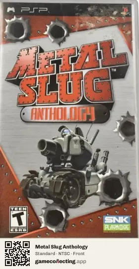 Metal Slug Anthology PlayStation Portable, NTSC box front