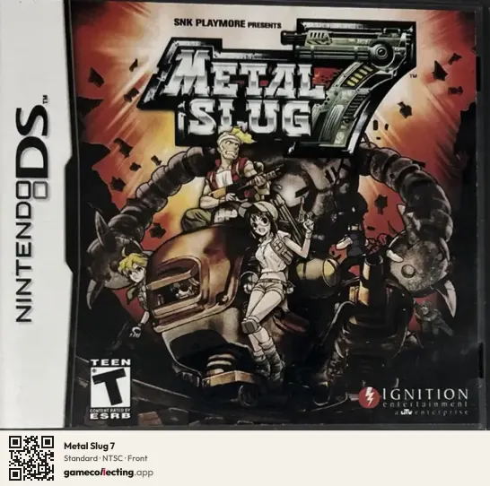 Metal Slug 7 Nintendo DS, NTSC box front