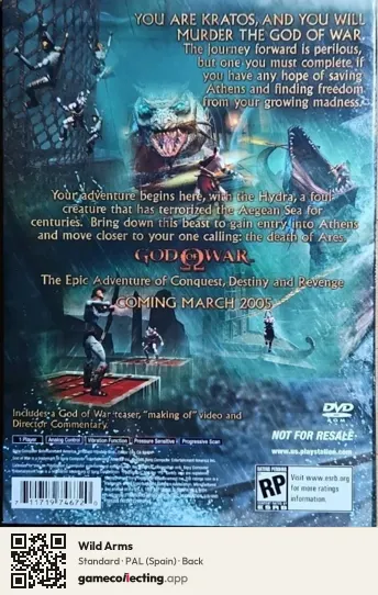 Wild Arms PlayStation, Spain box back