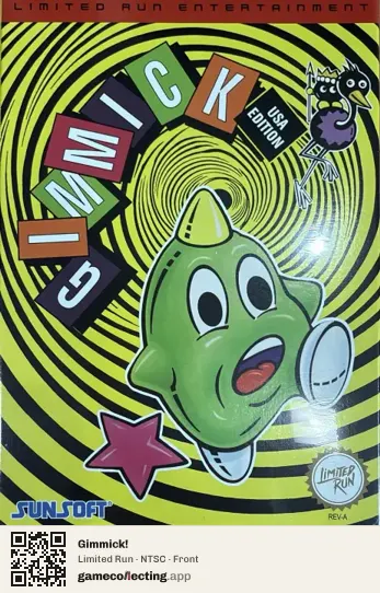Gimmick! Nintendo Entertainment System, NTSC box front