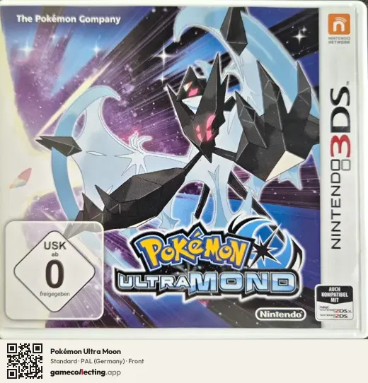 Pokémon Ultra Moon Nintendo 3DS, Germany box front