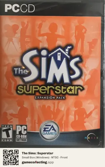 The Sims: Superstar Computer, NTSC box front
