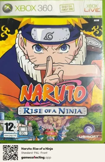 Naruto: Rise of a Ninja Xbox 360, PAL box front