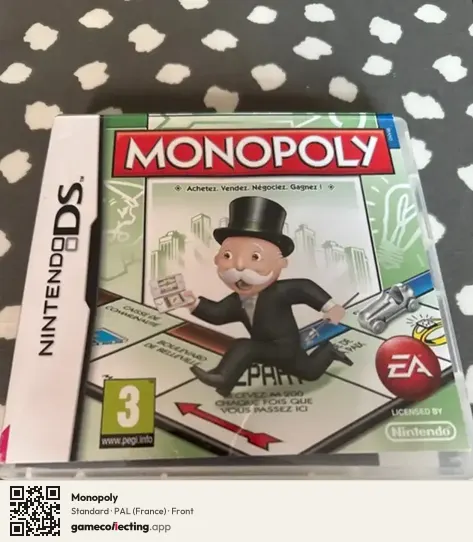 Monopoly Nintendo DS, France box front