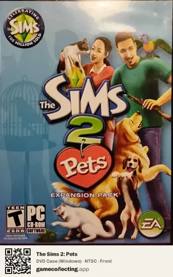 The Sims 2: Pets Computer, NTSC box front
