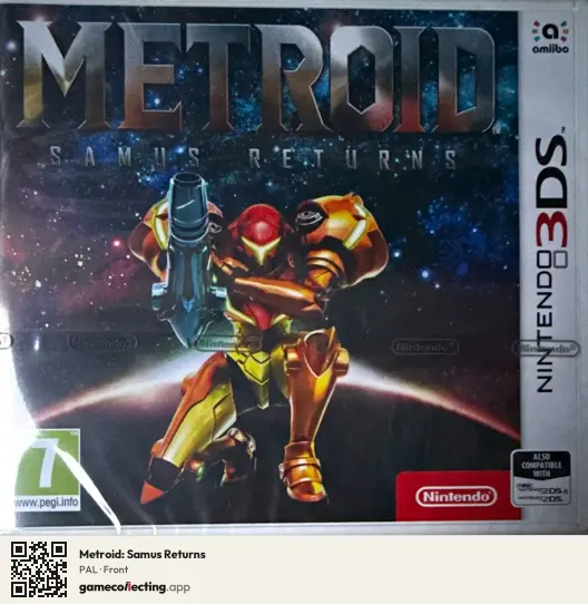 Metroid: Samus Returns Nintendo 3DS, PAL box front