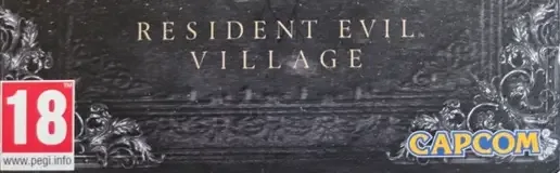 Resident Evil Village, the PEGI square on its front