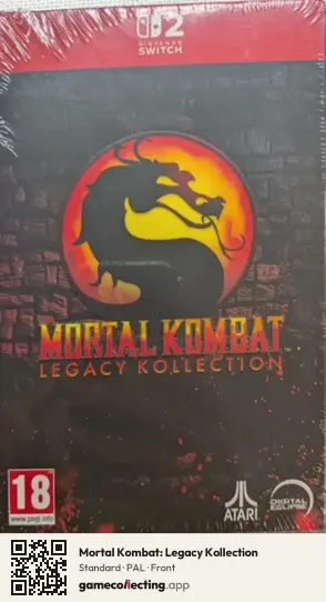 Mortal Kombat: Legacy Kollection Nintendo Switch 2, PAL box front