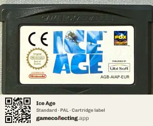Ice Age Game Boy Advance, PAL cartridge label