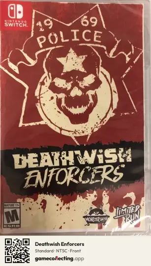 Deathwish Enforcers Nintendo Switch, NTSC box front
