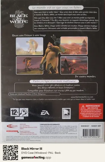 Black Mirror III Computer, PAL box back