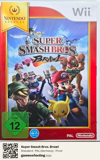 Super Smash Bros. Brawl Nintendo Wii, Germany box front