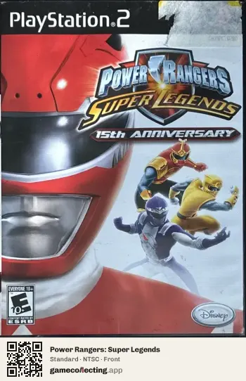 Power Rangers: Super Legends PlayStation 2, NTSC box front