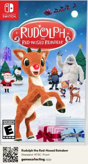 Rudolph the Red-Nosed Reindeer Nintendo Switch, NTSC box front