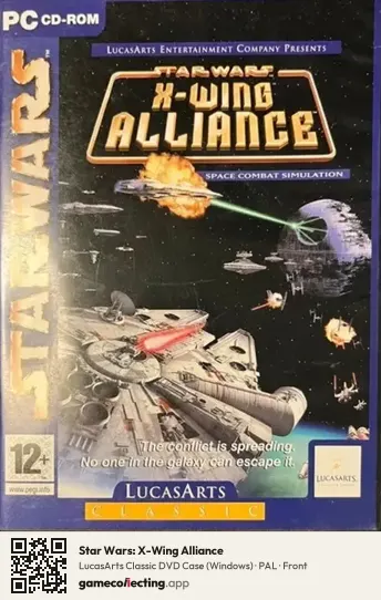 Star Wars: X-Wing Alliance Computer, PAL box front