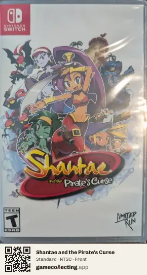 Shantae and the Pirate's Curse Nintendo Switch, NTSC box front