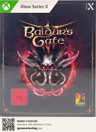 Baldur's Gate III Xbox Series X, Germany box front