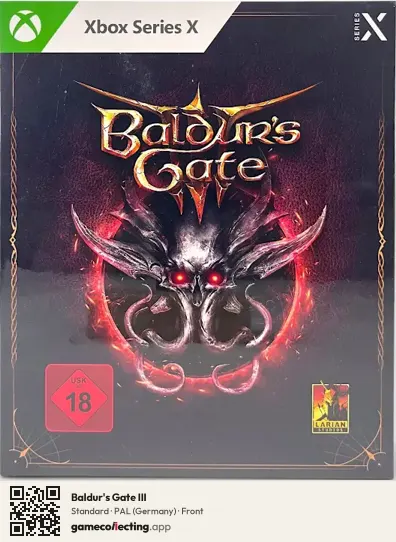 Baldur's Gate III Xbox Series X, Germany box front