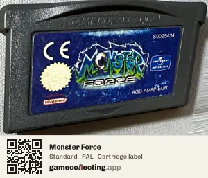 Monster Force Game Boy Advance, PAL cartridge label