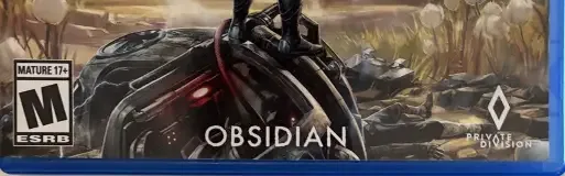 The Outer Worlds, the ESRB box on its front