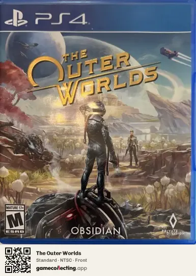 The Outer Worlds PlayStation 4, NTSC box front
