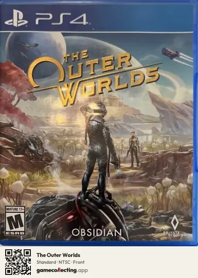 The Outer Worlds PlayStation 4, NTSC box front