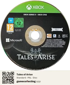 Tales of Arise Xbox Series X, PAL disc