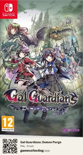 Gal Guardians: Demon Purge Nintendo Switch, PAL box front