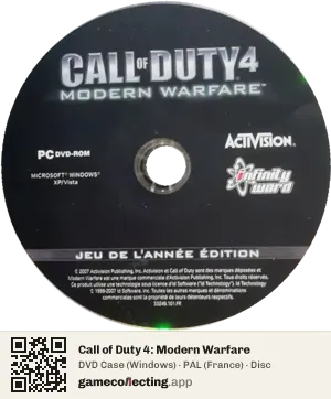 Call of Duty 4: Modern Warfare Computer, PAL disc