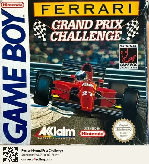 Ferrari Grand Prix Challenge Game Boy, France box front