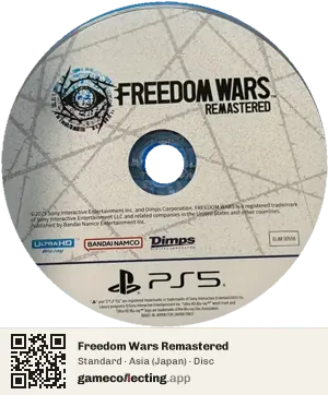 Freedom Wars Remastered PlayStation 5, Asia disc
