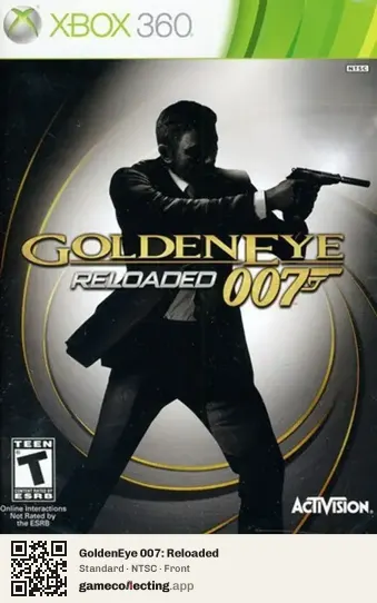 GoldenEye 007: Reloaded Xbox 360, NTSC box front