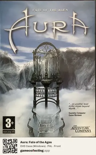Aura: Fate of the Ages Computer, PAL box front