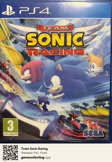 Team Sonic Racing PlayStation 4, PAL box front