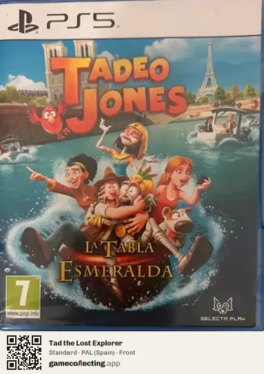 Tad the Lost Explorer PlayStation 5, Spain box front