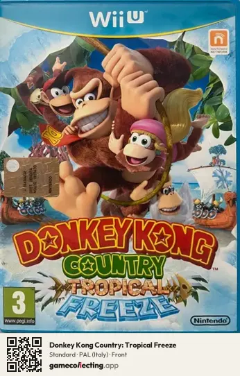 Donkey Kong Country: Tropical Freeze Nintendo Wii U, Italy box front