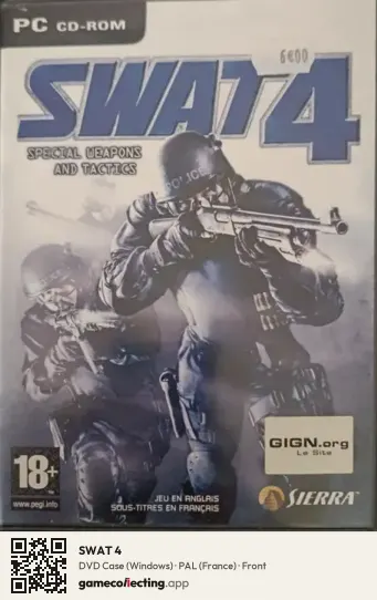 SWAT 4 Computer, France box front