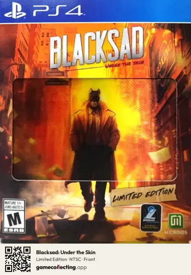 Blacksad: Under the Skin PlayStation 4, NTSC box front