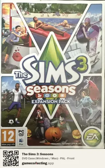 The Sims 3: Seasons Computer, PAL box front
