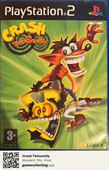 Crash Twinsanity PlayStation 2, PAL box front