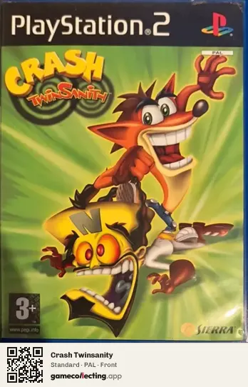 Crash Twinsanity PlayStation 2, PAL box front
