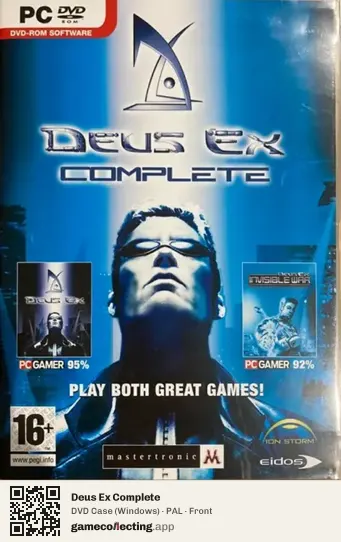 Deus Ex Complete Computer, PAL box front