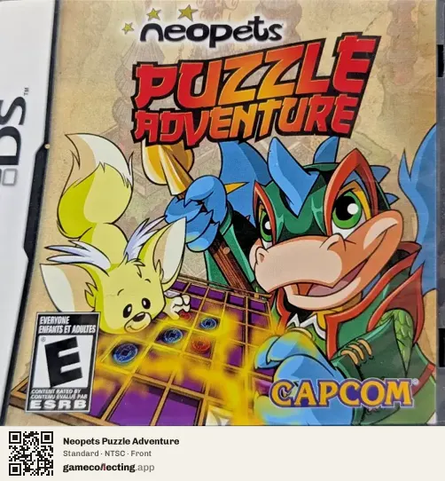 Neopets Puzzle Adventure Nintendo DS, NTSC box front