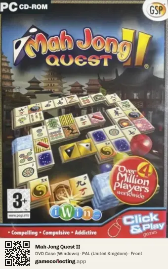 Mah Jong Quest II Computer, United Kingdom box front