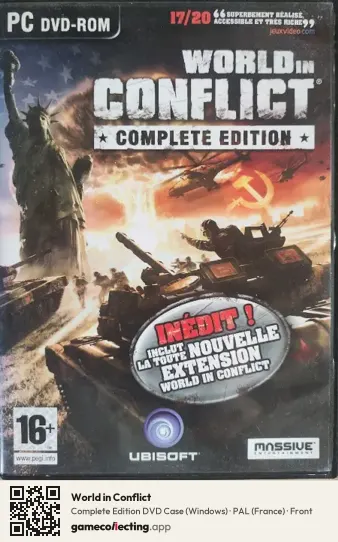 World in Conflict Computer, France box front