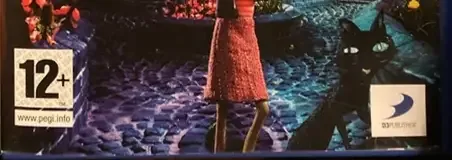 Coraline, the PEGI square on its front