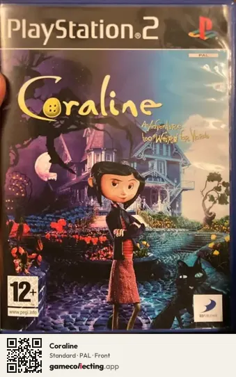 Coraline PlayStation 2, PAL box front